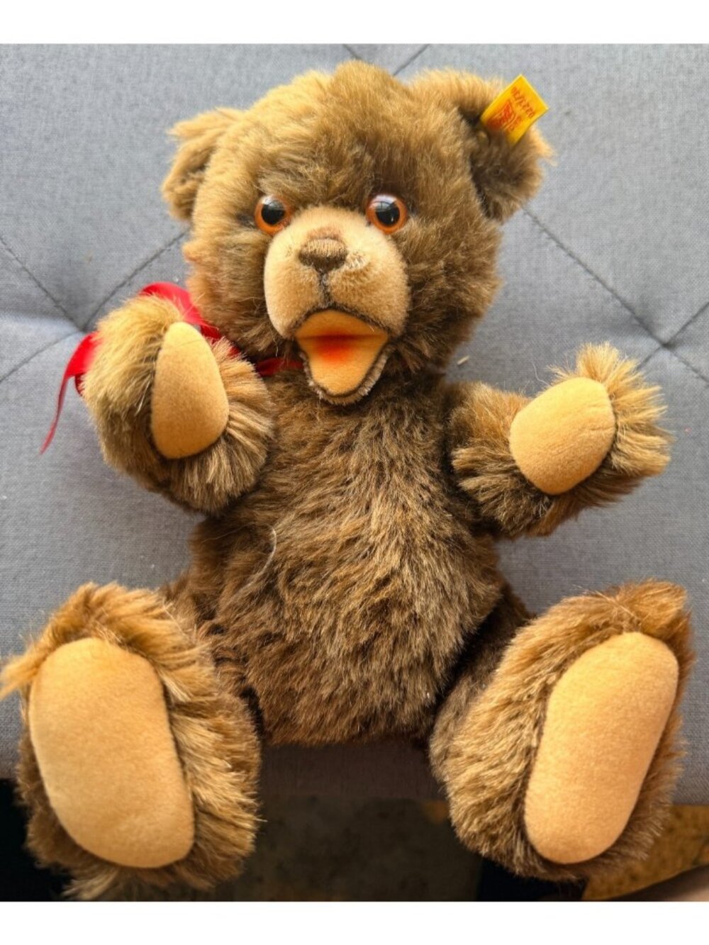 Steiff Teddy Bear Genuine Mohair Jointed 0223/30 Vintage